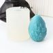 Силіконова форма для виготовлення свічок та мила в формі великоднього яйця з візерунком тюльпани form0004 фото 1