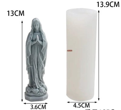 Силіконова форма для свічок Діва Марія 1857276781 фото