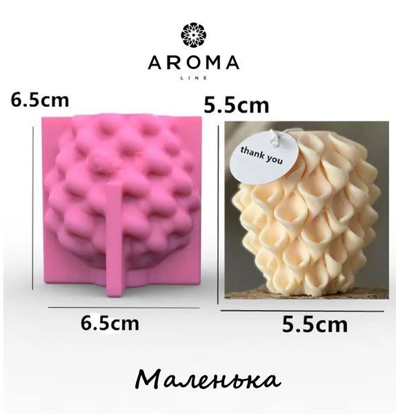 Силіконова форма для свічок (маленька) form0001 фото