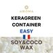 Воск для изготовления контейнерных свечей Keragreen Container Easy (Соя + Кокос) 1 кг 1314031 фото 1
