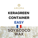 Віск для виробництва контейнерних свічок Keragreen Container Easy (Соя + Кокос) 25 кг 1314031/25 фото 1